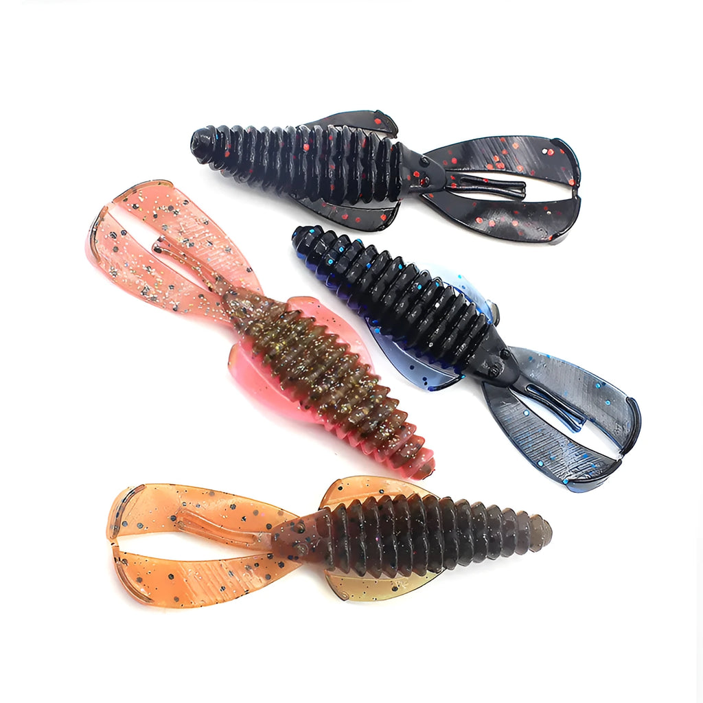 PVC soft bait fishing lure in selected colour, showing 8cm or 12cm simulation design