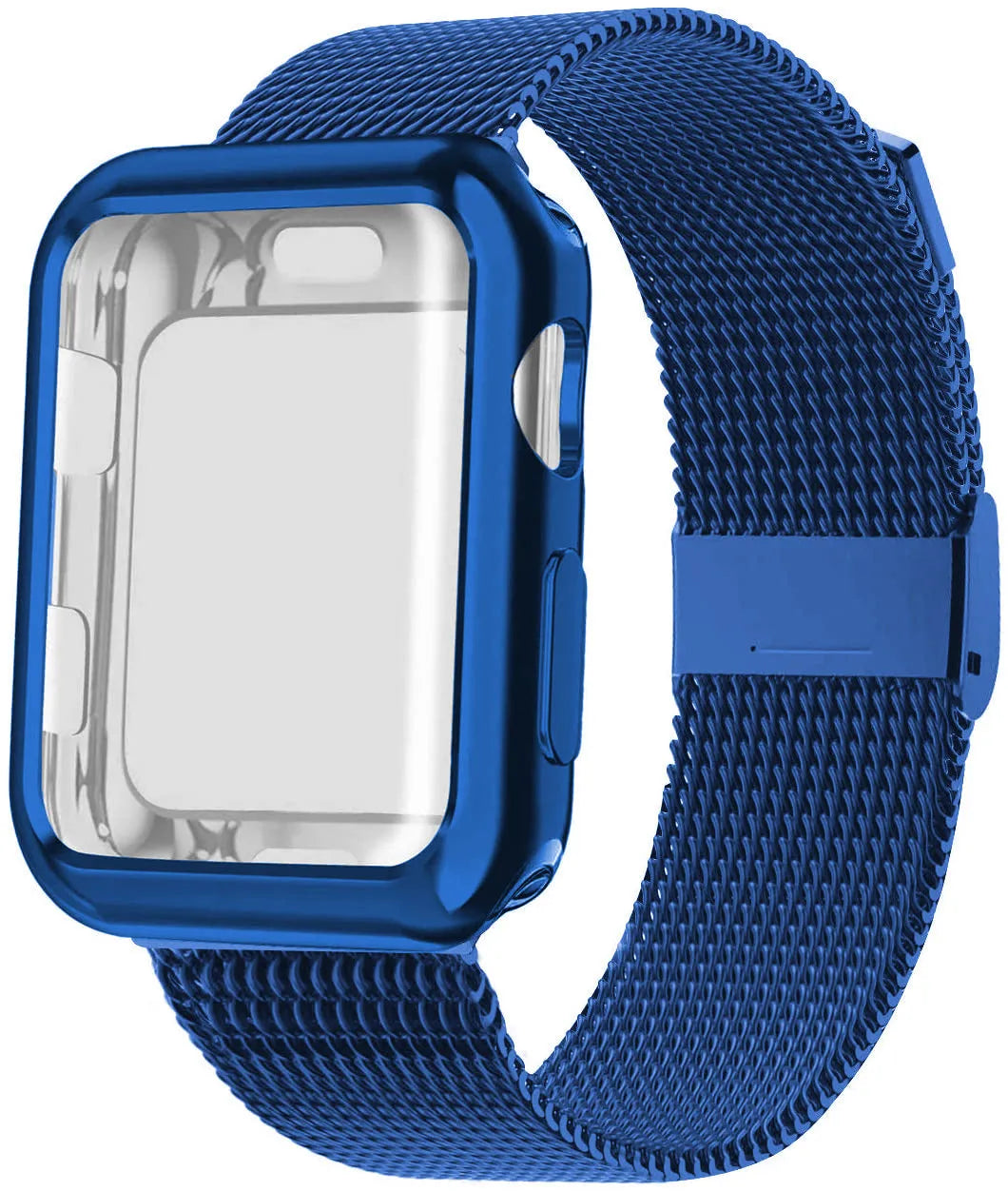 Magnetic Milanese loop metal band with TPU lining for Apple Watch in multiple colour options.