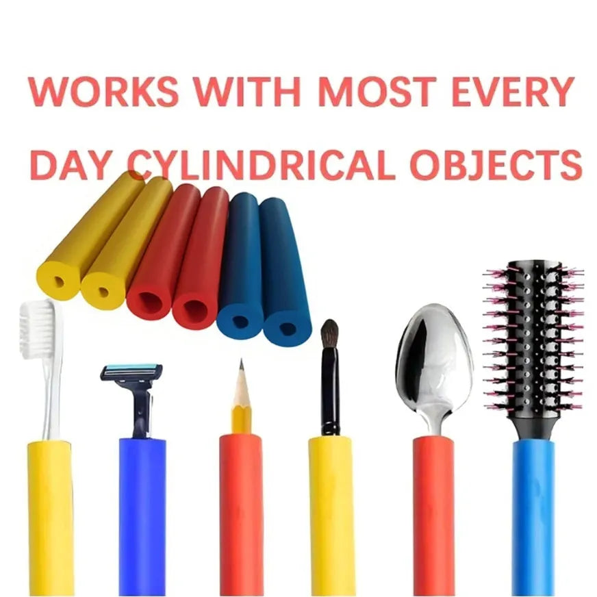 Rubber auxiliary grip hose for tableware and pen tools showing inner diameter options