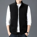 Casual sleeveless waistcoat vest in a cardigan style, shown in a neutral colour from the available selection.