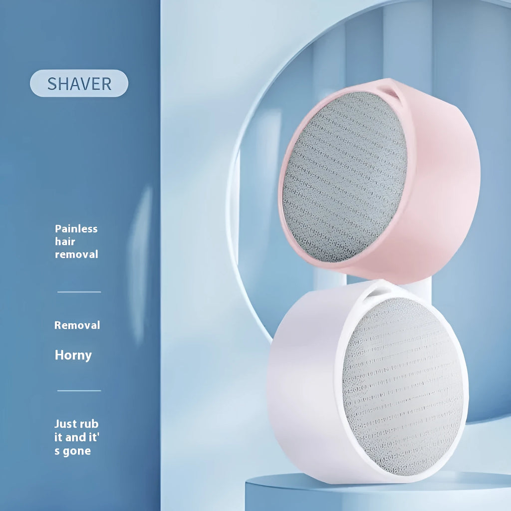 Nano glass epilator and foot grinder 2-in-1 device in plastic, colour option 2in1 style.