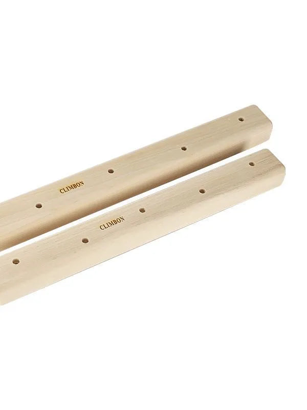 Three wooden grip strength training fingerboards in different sizes for arm and finger exercises