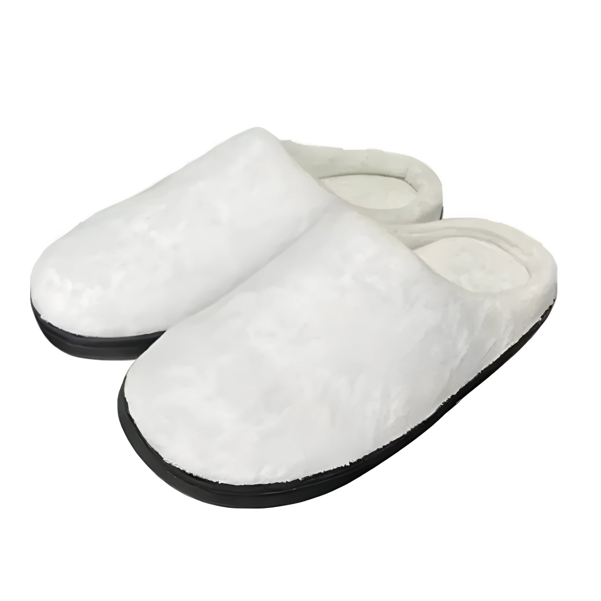 Women's patterned cotton flannel slippers with TPR soles shown in multiple colours and sizes.