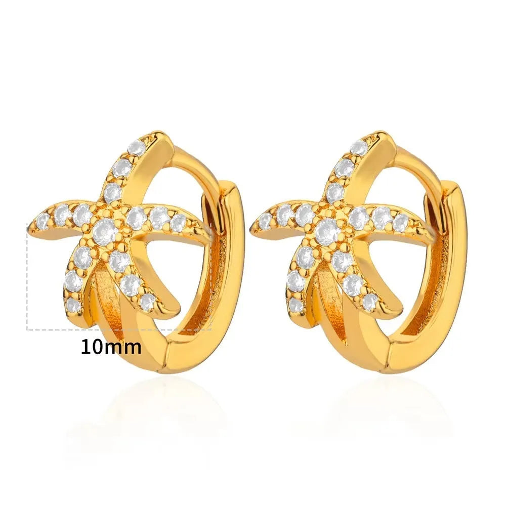 Women's copper geometric butterfly earrings with heart, star, and bow details in multiple colour options.