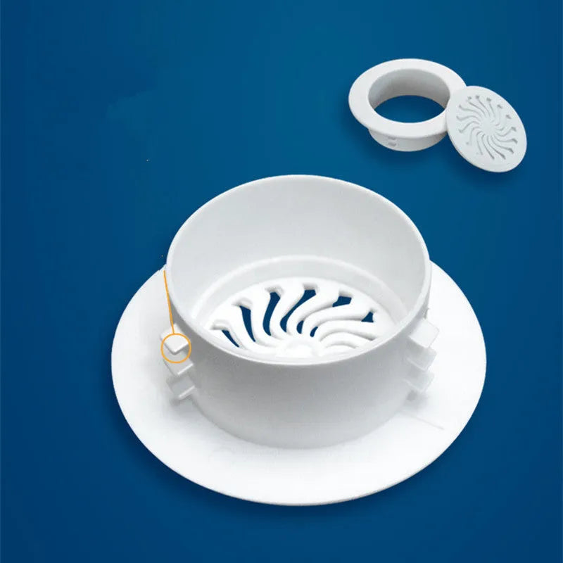 Plastic air-conditioning hole cover in white for sealing wall ports, size options for 37-165mm diameters