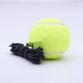 Blue round kettle tennis trainer with attached ball on line, chemical fibre construction, 20.5x20 cm size