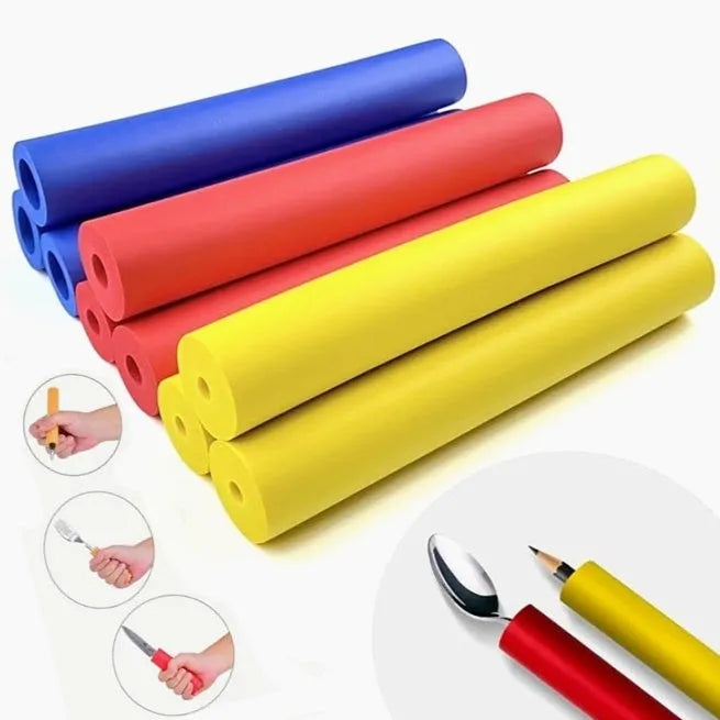 Rubber auxiliary grip hose for tableware and pen tools showing inner diameter options