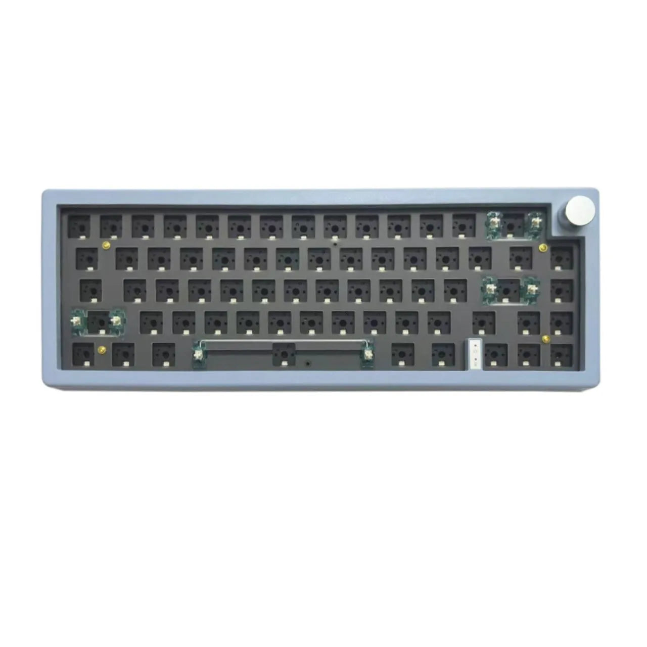 DIY mechanical keyboard kit with RGB backlighting, hot-swappable switches, and multiple colour options