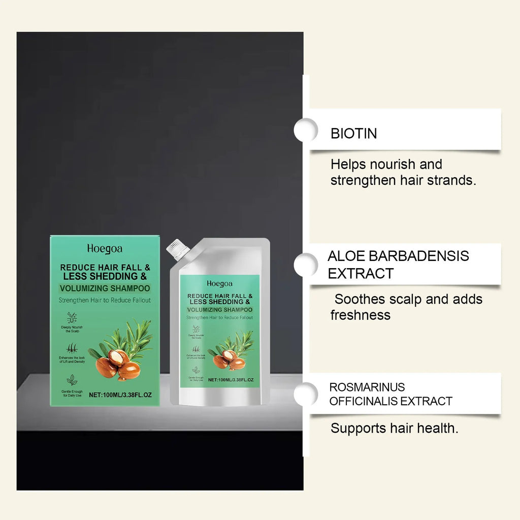 Abundant Nourishing Shampoo in 100ml bottle with aloe vera and rosemary extract for daily hair cleansing