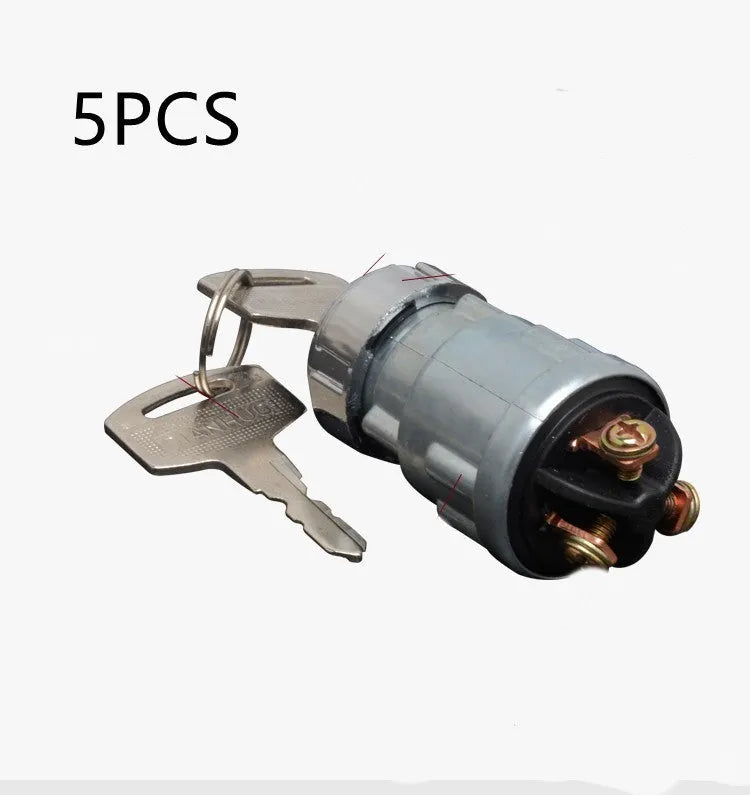 Pure copper car ignition switch with key for JK423 truck and forklift models