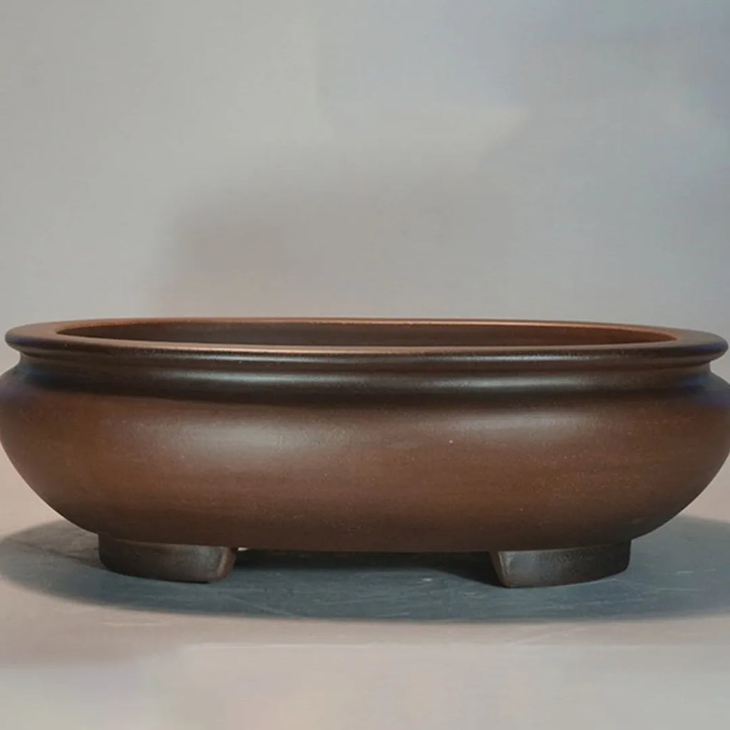 Purple clay handmade classical style flowerpot 58x47x18 cm for indoor desktop plants