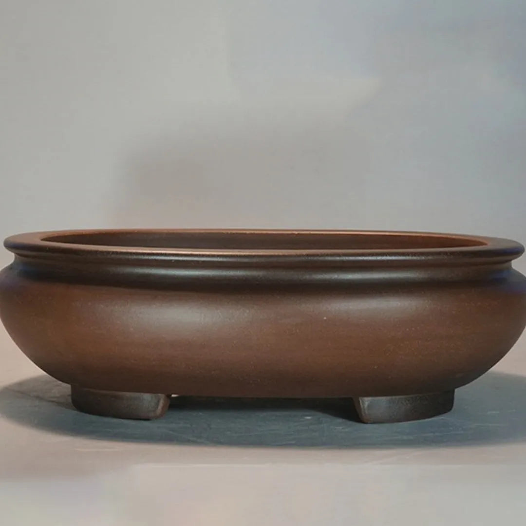Purple clay handmade classical style flowerpot 58x47x18 cm for indoor desktop plants