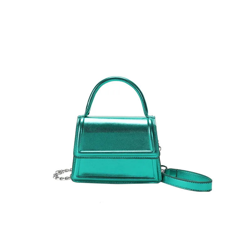 Retro style PU crossbody bag in six colour options with sewing line detailing
