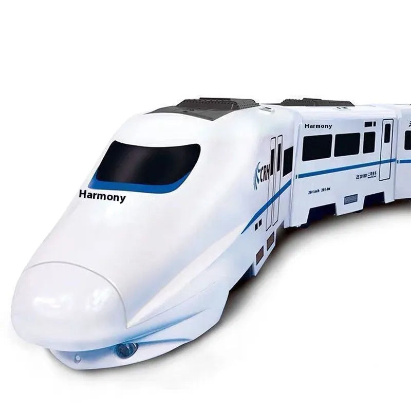 Children's electric high-speed train imitation car model with lighting and sound effects on floor