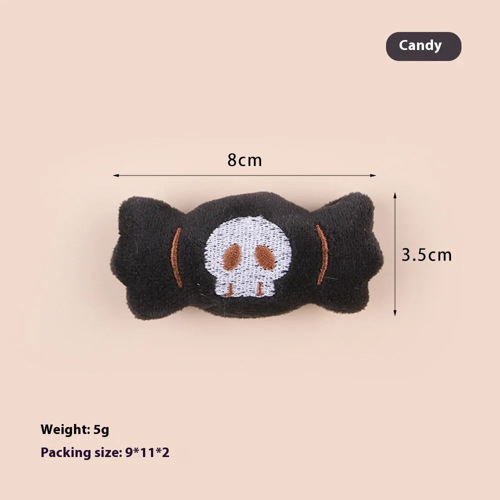 Cat tease wand with a small plush head attachment in a choice of designs.
