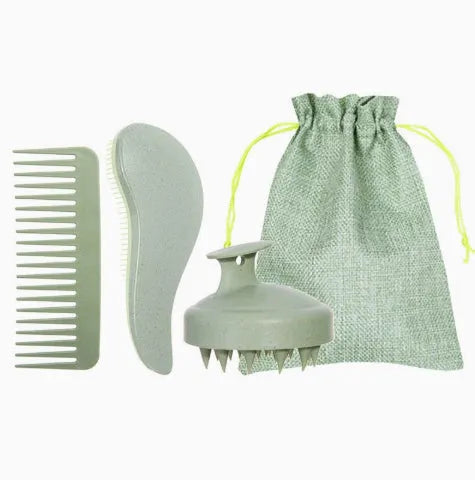 Wheat straw multi-functional shower head massage and cleaning brush with four colour options