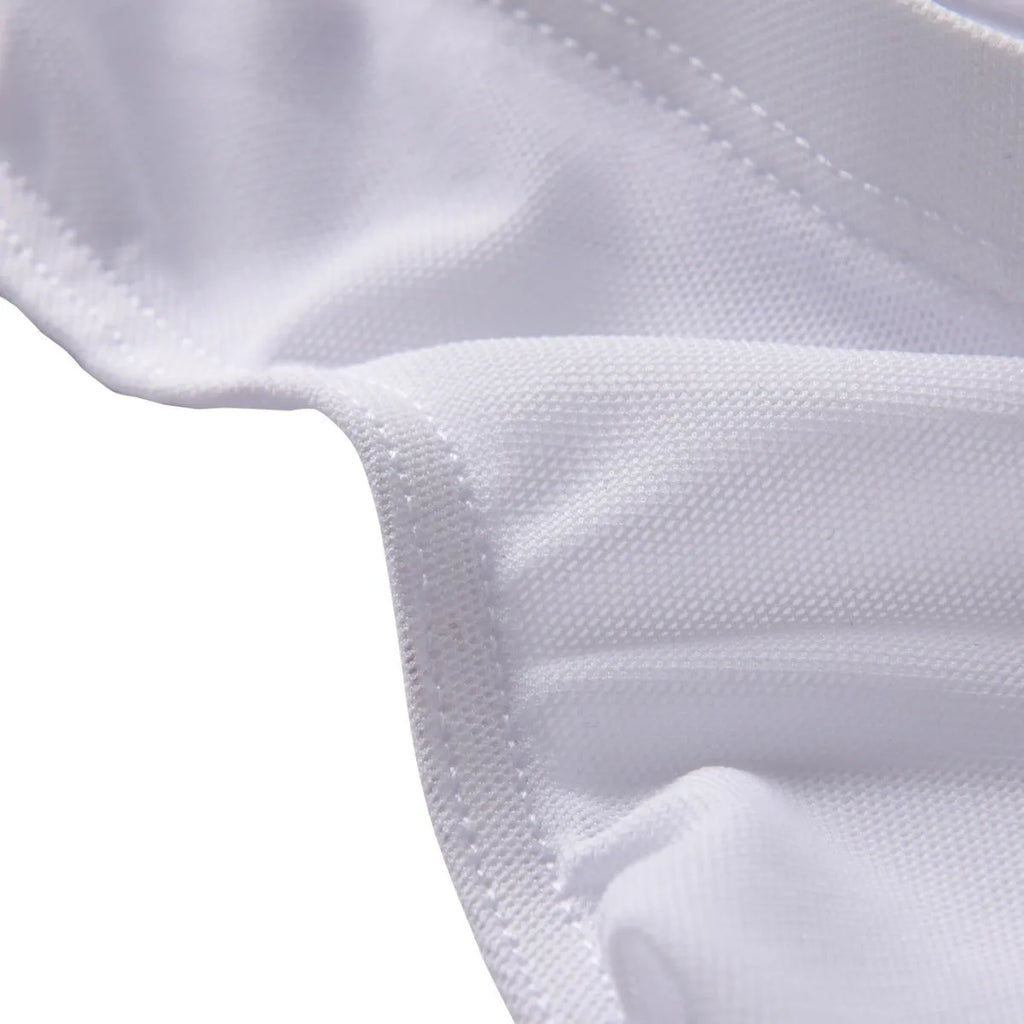 Men's black low-waist nylon briefs with quick-drying ice silk fabric