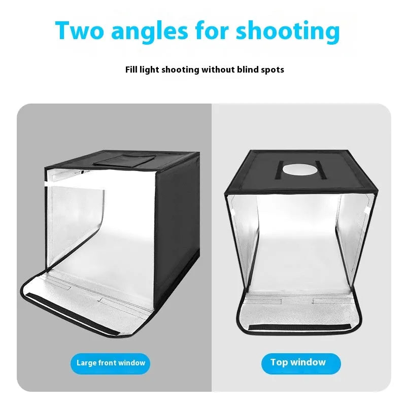 50cm studio light box with metal frame and reflective cloth for product photography