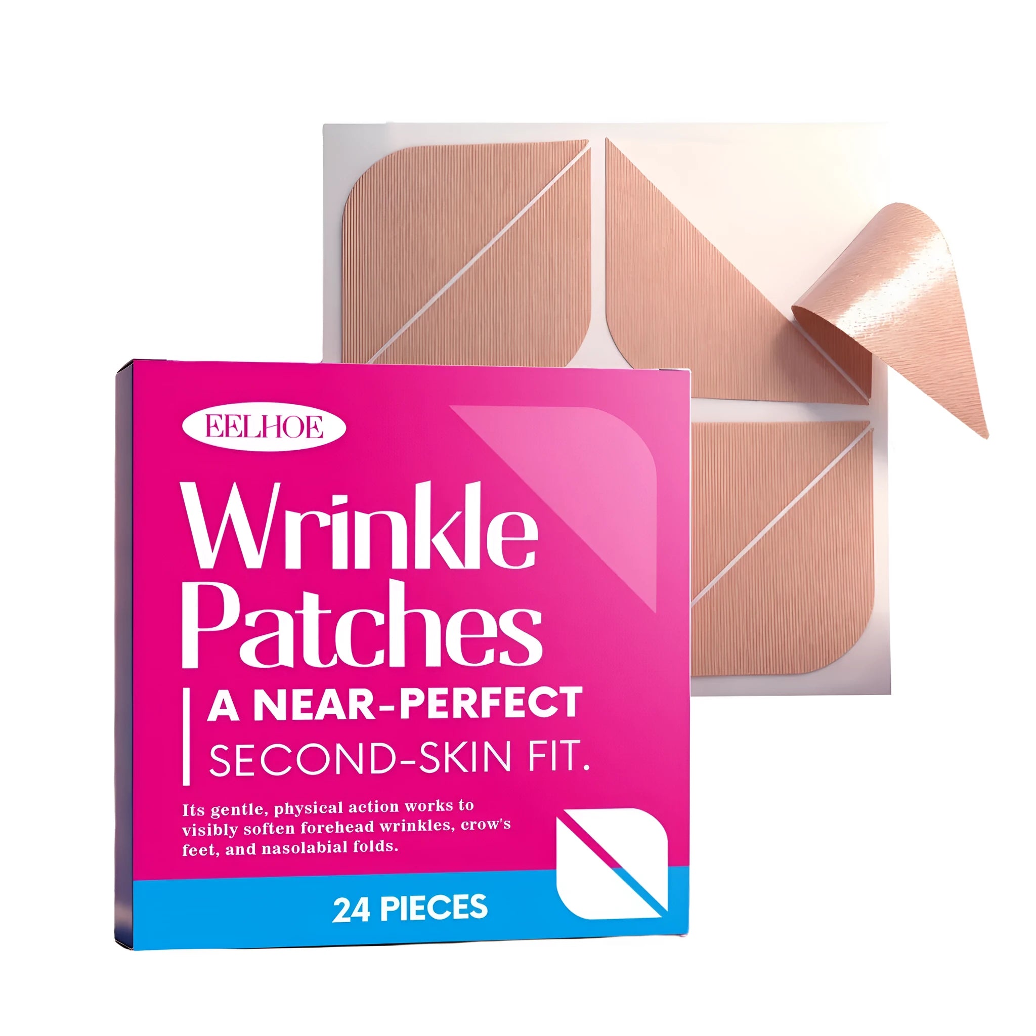 Light-textured Nursing Patch 24 pieces in box, hydrogel breastfeeding relief pads with hyaluronic acid and collagen