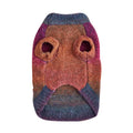 Soft glutinous rainbow circle dopamine pet sweater in Style 1 colour, wool acrylic blend, size M, laid flat on a surface