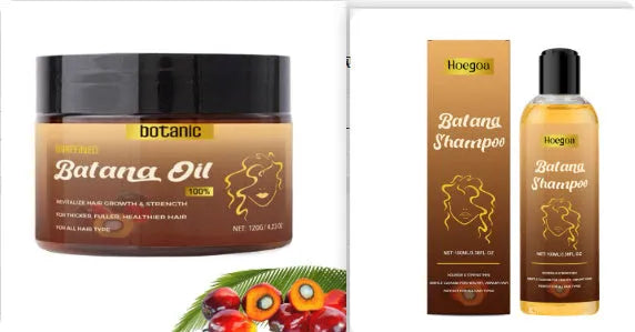 Botanic batana oil hair growth set with shampoo in 120g bottles, Set1 colour option