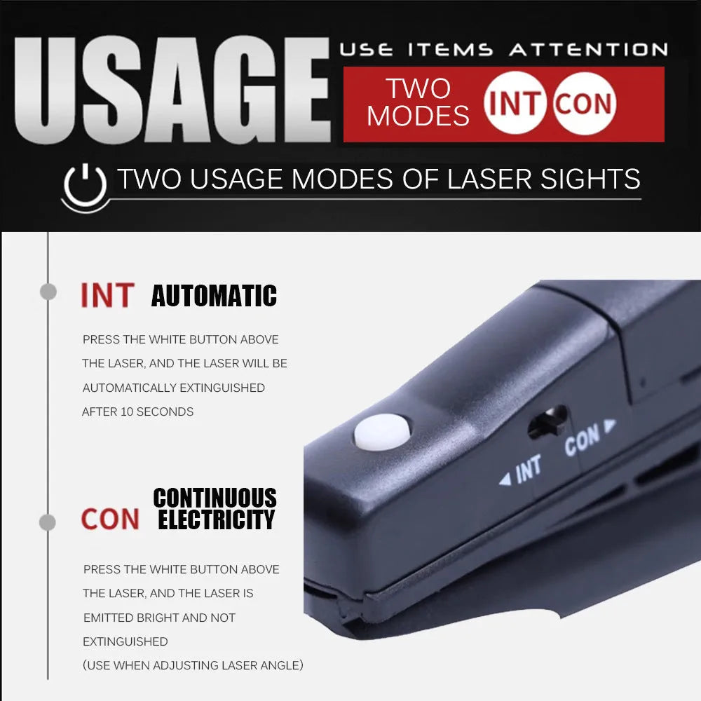 Black golf putter laser aiming sight accessory for putting alignment practice.
