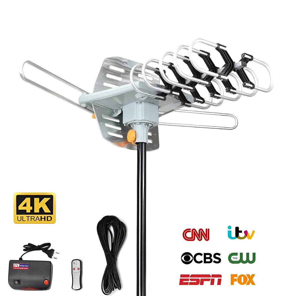 GR-1002 outdoor rotatable digital television antenna with high gain for UHF reception