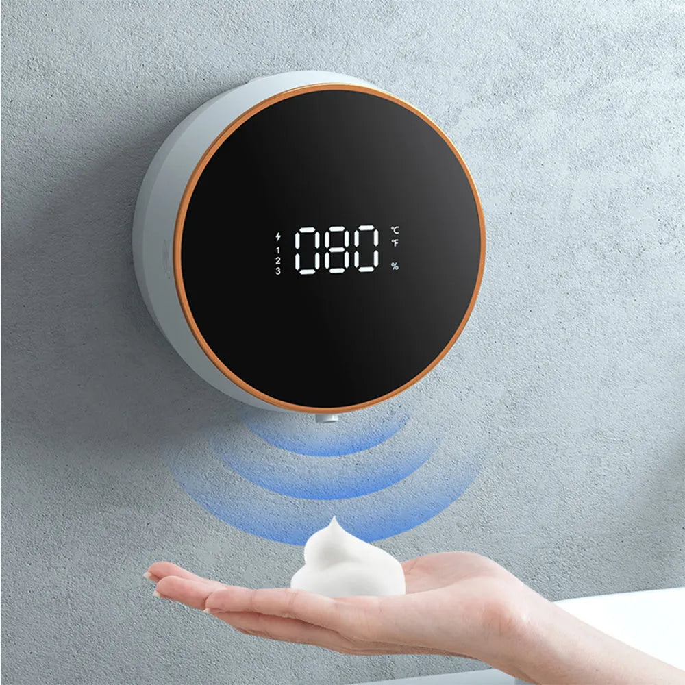 Smart auto sensing foam soap dispenser wall mounted with USB charging port