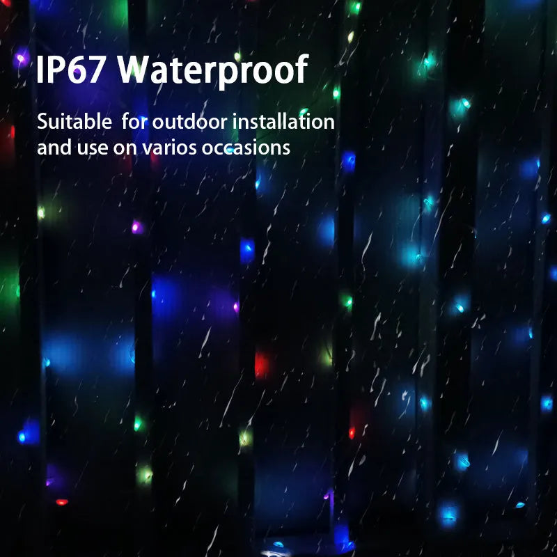 10 metre LED light string with 100 multi-colour lights for festival party decoration