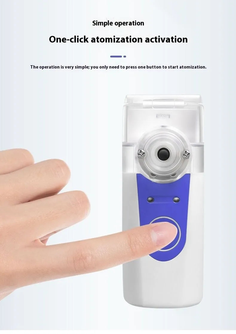 Household USB handheld nebuliser spray machine with columnar plastic design