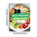 28-Day High-Protein Diet Plan Book with 21cm x 28.5cm paper cover