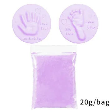 Soft non-toxic clay paste for baby handprint or footprint in 10 colours
