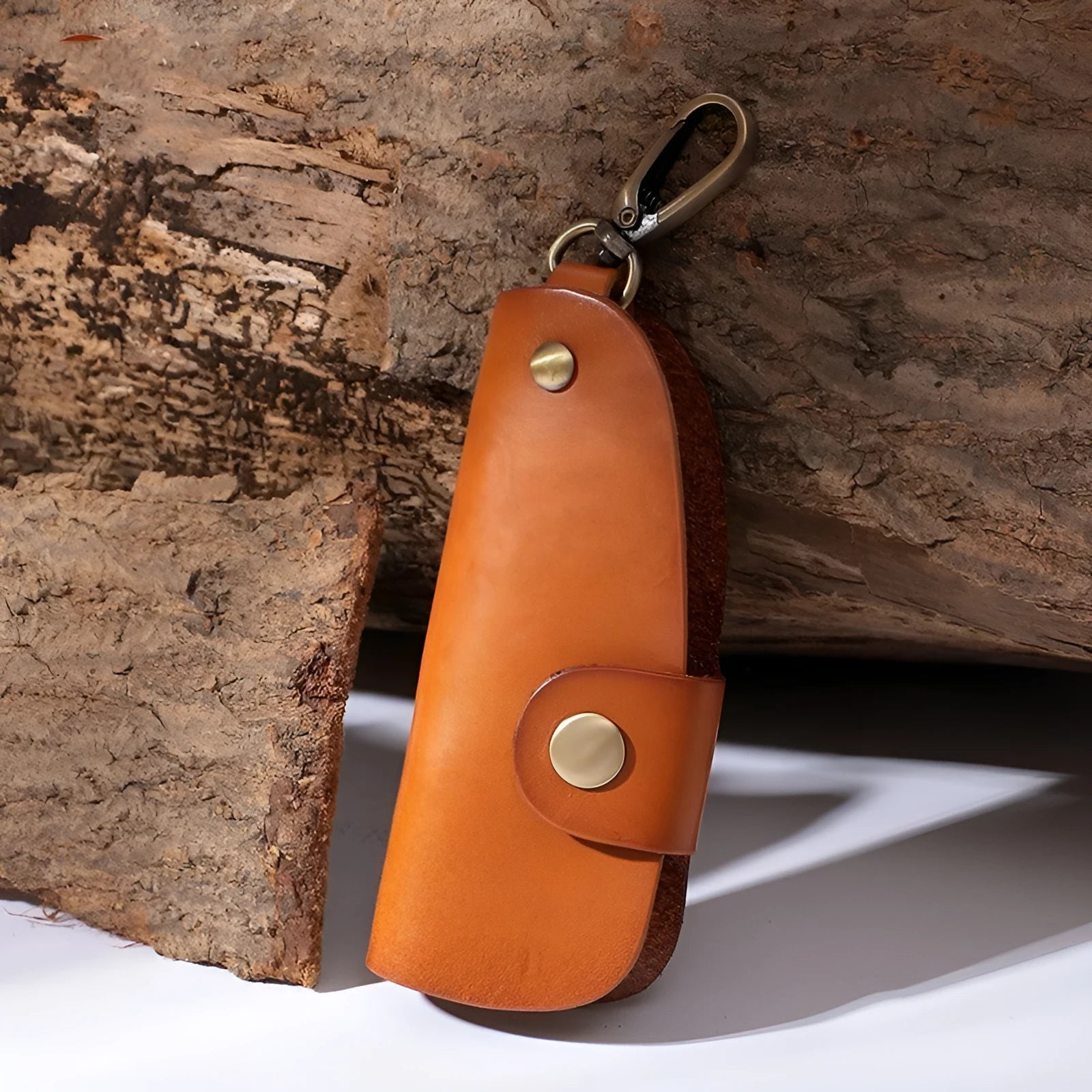 Genuine leather handmade car key case in multiple colour options