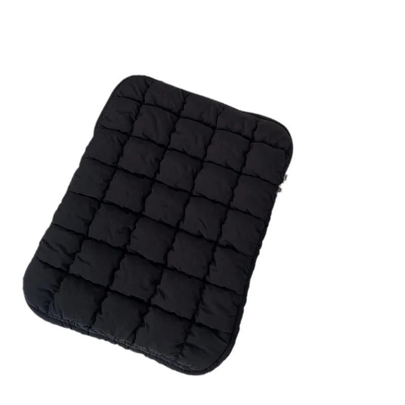 Cloud cotton nylon laptop bag in black or white colour with large capacity compartment