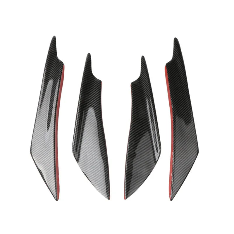 Carbon fibre pattern bumper blade air knife kit for automotive installation