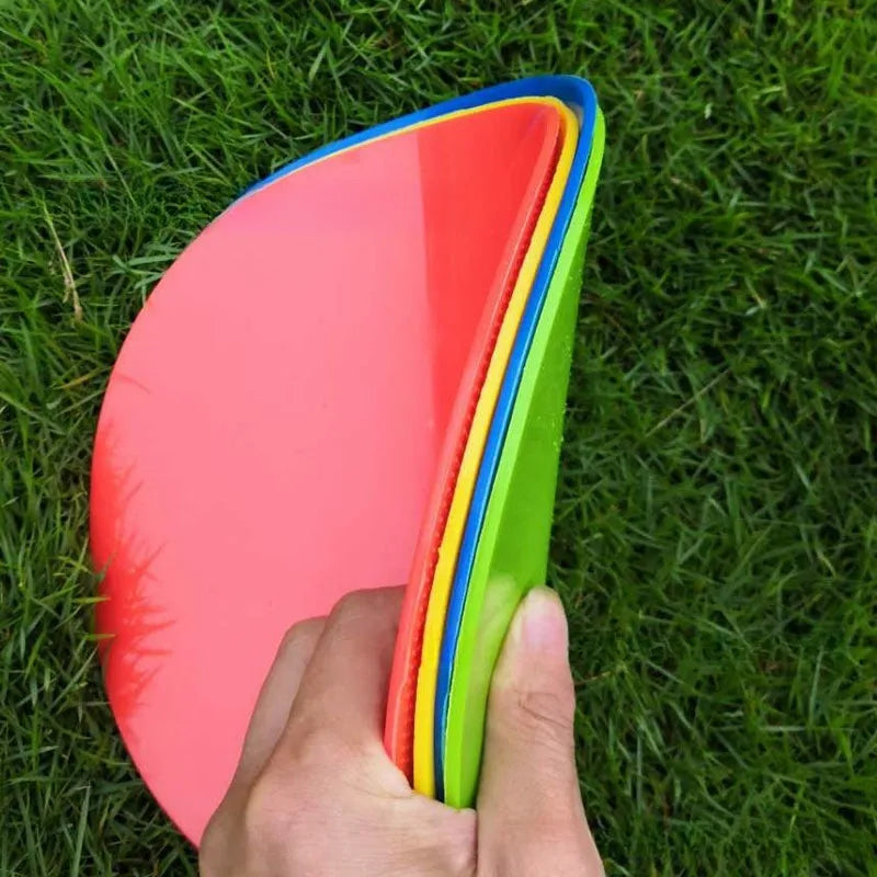 TPE football training target disc flat marker 23cm diameter in multiple colours