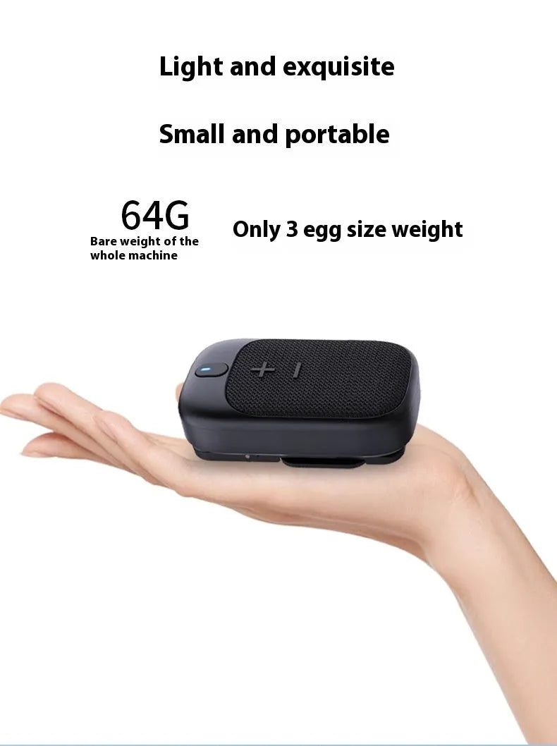 Lewoke Wireless Bluetooth Hiking Speaker mini portable outdoor camping running subwoofer in black