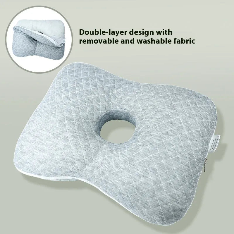 Beauty salon single hole ear pillow in New Chinese style, showing dimensions 39x28x6cm.