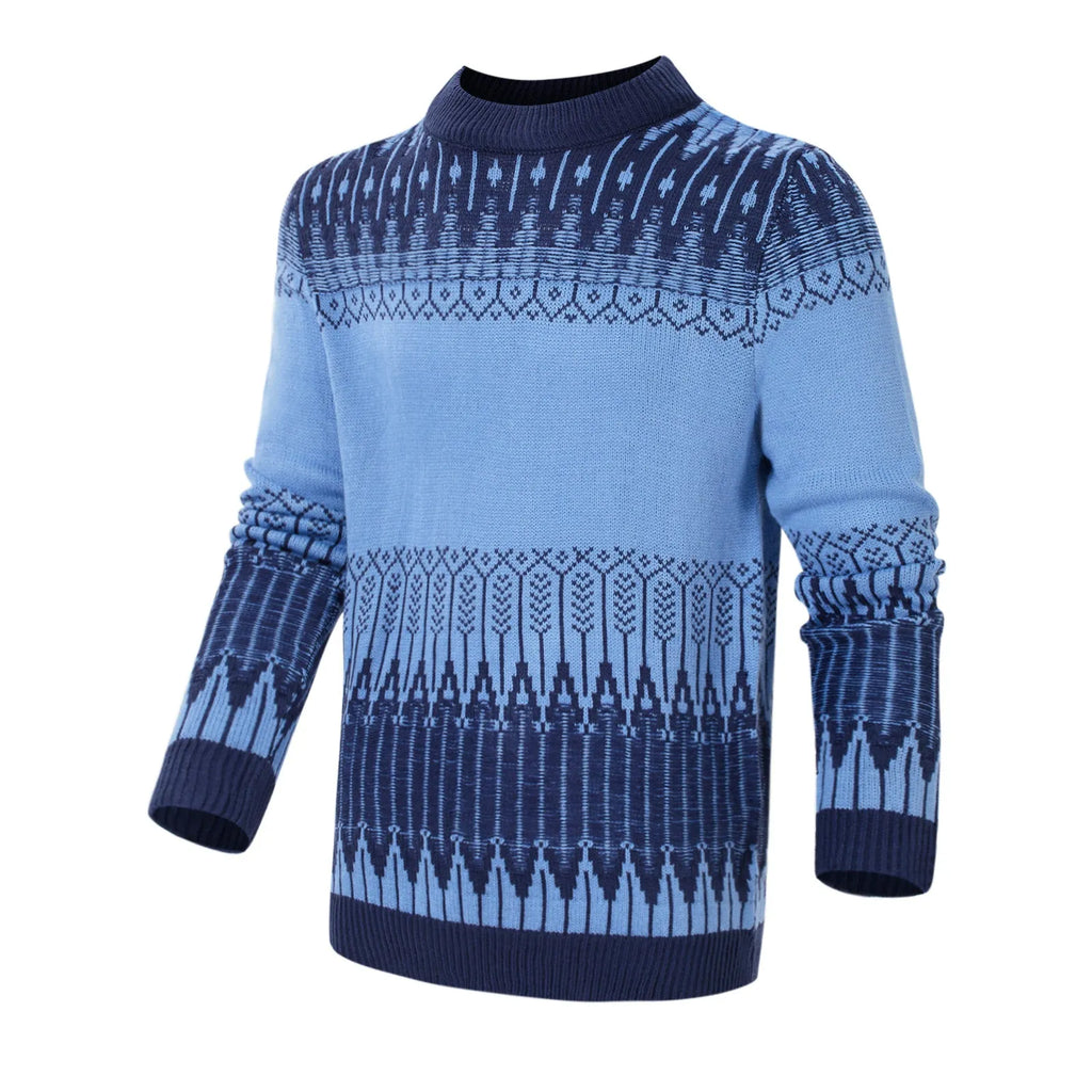 Men's knitted pullover sweater in various sizes for winter wear