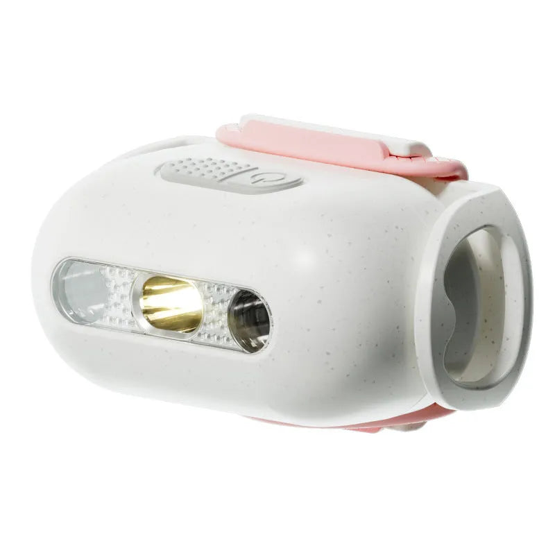Pet Luminous Collar LED light ring for dog collars in Fresh Pink, Delicate Gray, Cure Green, and Caramel Mocha colours.