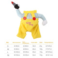 Yellow sword assassin cat costume in polyester pet clothing showing B02405 colour