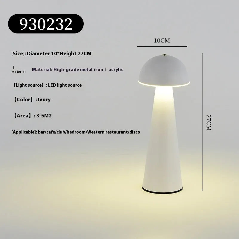 Creative touch switch outdoor USB table lamp metal iron 270mm height atmosphere lighting for garden
