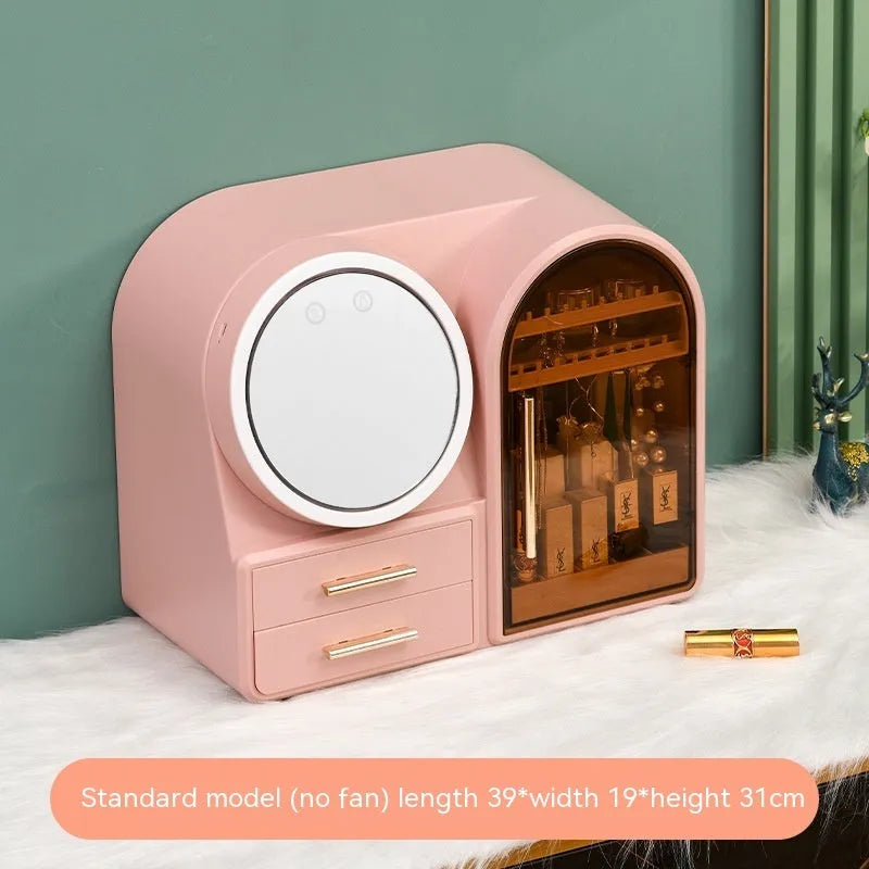 Plastic cosmetic storage rack in modern simplicity style with 35-litre capacity for lipsticks and skincare products