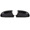 Pair of plastic outer reflector shells for Volkswagen Sagitar side mirrors in carbon fibre or bright black finish.