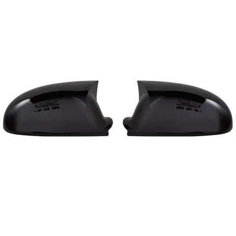 Pair of plastic outer reflector shells for Volkswagen Sagitar side mirrors in carbon fibre or bright black finish.