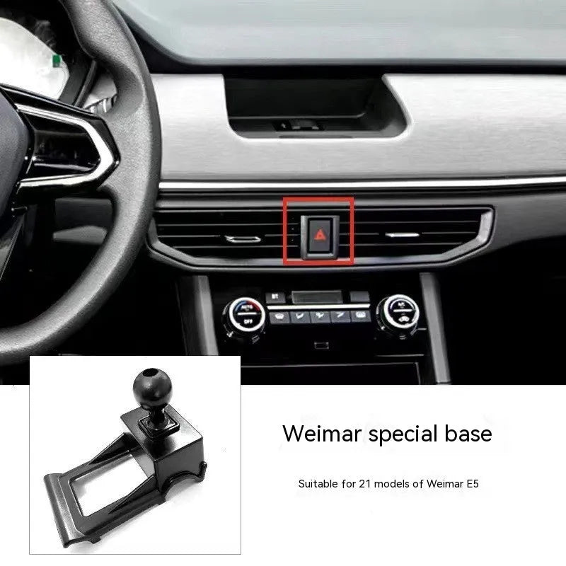 GOODWAY car mobile phone bracket mounted on dashboard with 360-degree rotation capability