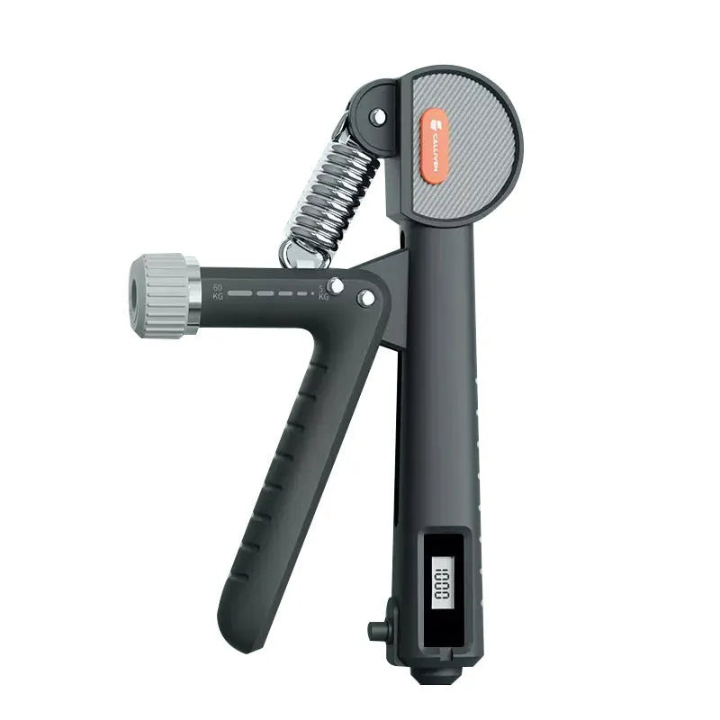 Adjustable count spring grip trainer in ivory white, dark black, or army green
