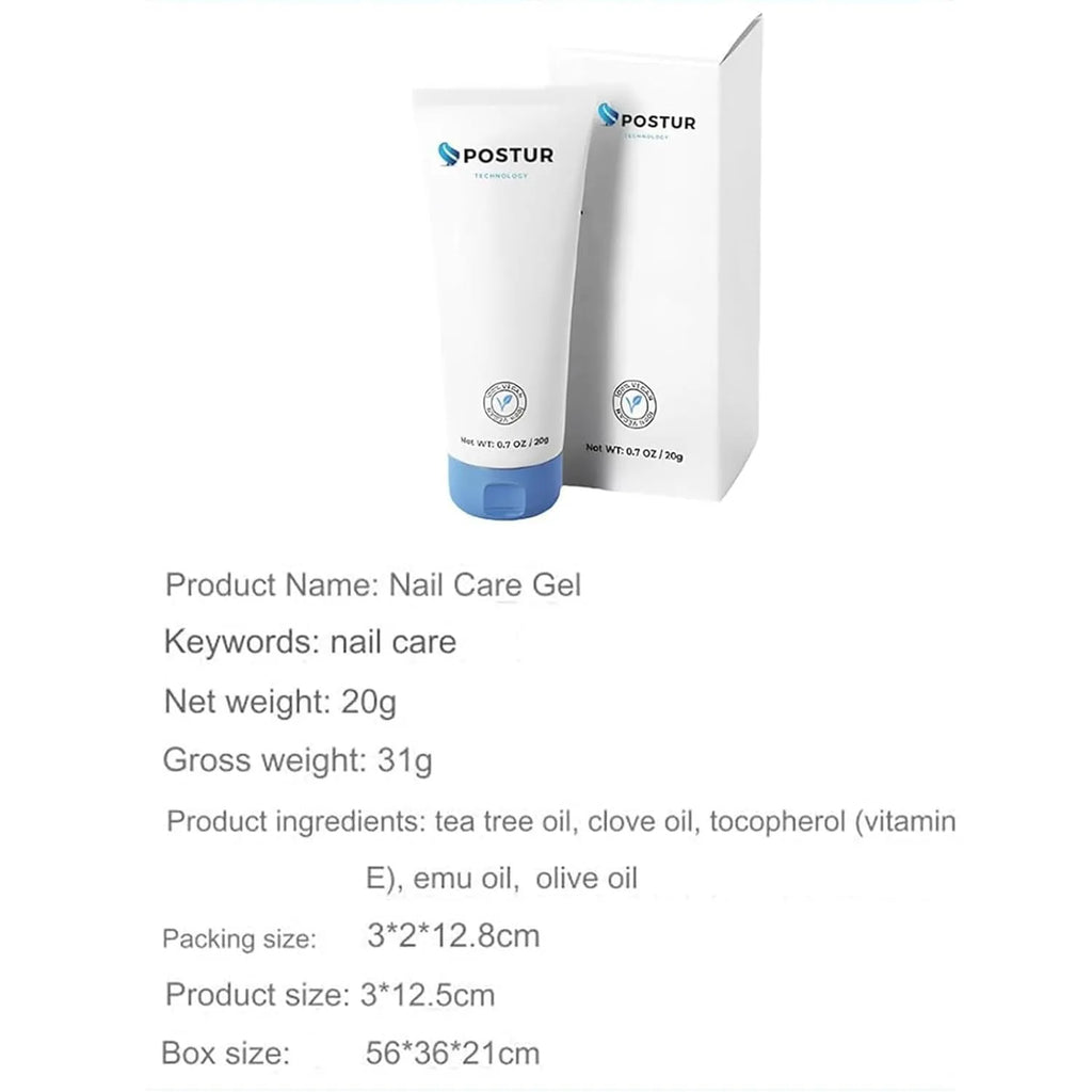 20g nail gel container for nail art and manicures measuring 3x2x12.8 cm