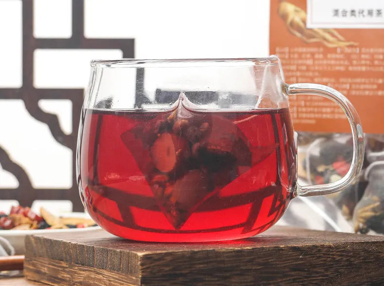 Ginseng black wolfberry tea with 40 individual 5g sachets totalling 200g