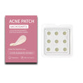 Box of nine mild non-irritating pimple patches for acne and closed comedone treatment.